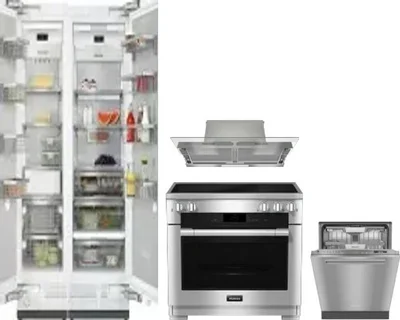 5 Piece Package Includes Refrigerator, Freezer, Range, Hood And Dishwasher