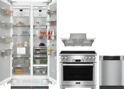 5 Piece Package Includes Refrigerator, Freezer, Range, Hood And Dishwasher