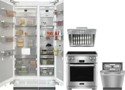 5 Piece Package Includes Refrigerator, Freezer, Range, Hood And Dishwasher