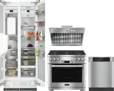 5 Piece Package Includes Refrigerator, Freezer, Range, Hood And Dishwasher