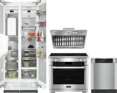 5 Piece Package Includes Refrigerator, Freezer, Range, Hood And Dishwasher