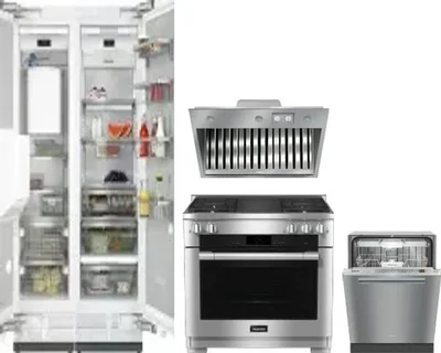 5 Piece Package Includes Refrigerator, Freezer, Range, Hood And Dishwasher