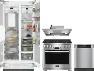 5 Piece Package Includes Refrigerator, Freezer, Range, Hood And Dishwasher