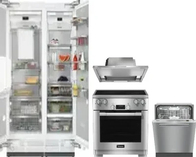 5 Piece Package Includes Refrigerator, Freezer, Range, Hood And Dishwasher