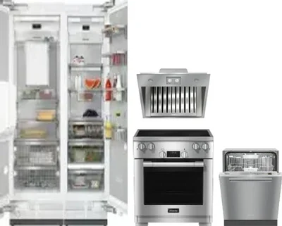 5 Piece Package Includes Refrigerator, Freezer, Range, Hood And Dishwasher