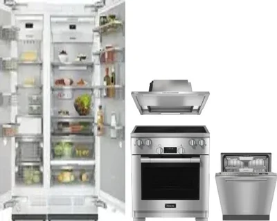 5 Piece Package Includes Refrigerator, Freezer, Range, Hood And Dishwasher