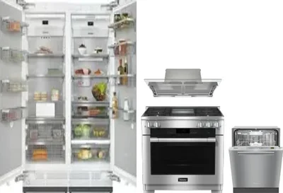 5 Piece Package Includes Refrigerator, Freezer, Range, Hood And Dishwasher