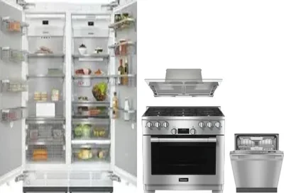 5 Piece Package Includes Refrigerator, Freezer, Range, Hood And Dishwasher