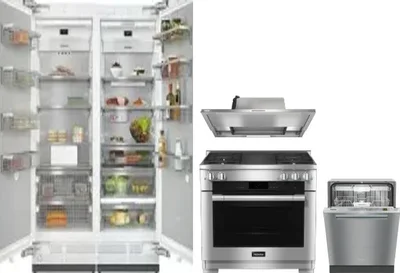 5 Piece Package Includes Refrigerator, Freezer, Range, Hood And Dishwasher