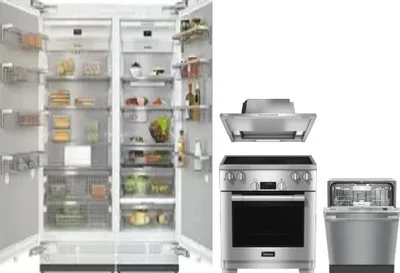 5 Piece Package Includes Refrigerator, Freezer, Range, Hood And Dishwasher