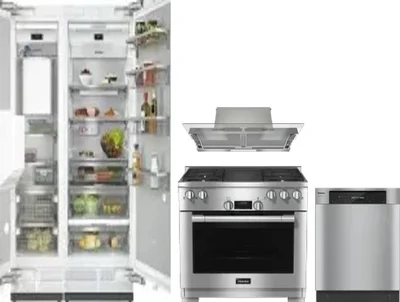 5 Piece Package Includes Refrigerator, Freezer, Range, Hood And Dishwasher