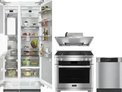 5 Piece Package Includes Refrigerator, Freezer, Range, Hood And Dishwasher