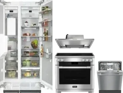 5 Piece Package Includes Refrigerator, Freezer, Range, Hood And Dishwasher