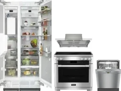 5 Piece Package Includes Refrigerator, Freezer, Range, Hood And Dishwasher