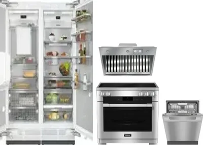 5 Piece Package Includes Refrigerator, Freezer, Range, Hood And Dishwasher