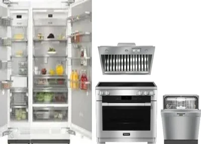 5 Piece Package Includes Refrigerator, Freezer, Range, Hood And Dishwasher