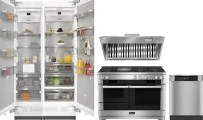 5 Piece Package Includes Refrigerator, Freezer, Range, Hood And Dishwasher