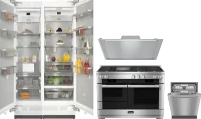 5 Piece Package Includes Refrigerator, Freezer, Range, Hood And Dishwasher
