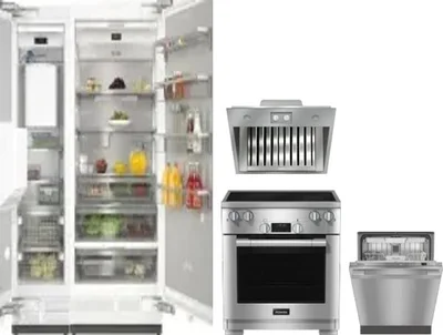 5 Piece Package Includes Refrigerator, Freezer, Range, Hood And Dishwasher