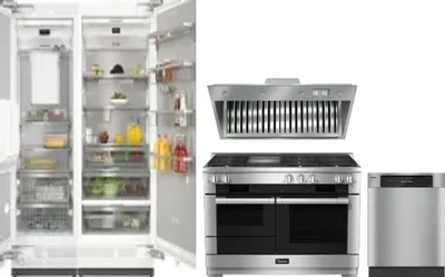5 Piece Package Includes Refrigerator, Freezer, Range, Hood And Dishwasher
