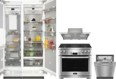 5 Piece Package Includes Refrigerator, Freezer, Range, Hood And Dishwasher