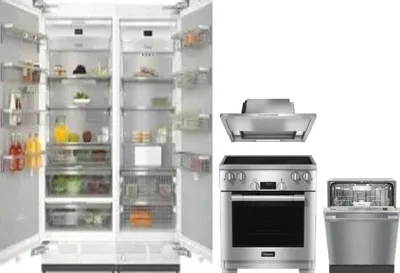 5 Piece Package Includes Refrigerator, Freezer, Range, Hood And Dishwasher