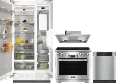 5 Piece Package Includes Refrigerator, Freezer, Range, Hood And Dishwasher