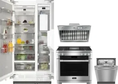 5 Piece Package Includes Refrigerator, Freezer, Range, Hood And Dishwasher