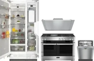 5 Piece Package Includes Refrigerator, Freezer, Range, Hood And Dishwasher