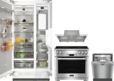 5 Piece Package Includes Refrigerator, Freezer, Range, Hood And Dishwasher