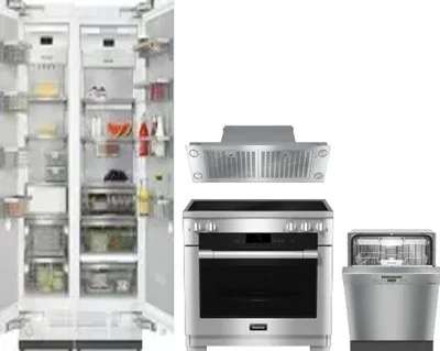 5 Piece Package Includes Refrigerator, Freezer, Range, Hood And Dishwasher
