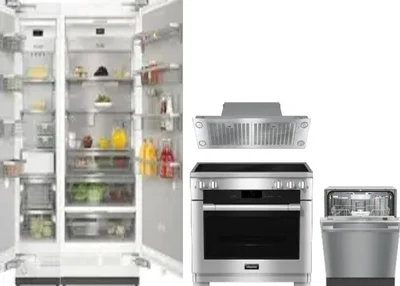 5 Piece Package Includes Refrigerator, Freezer, Range, Hood And Dishwasher