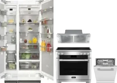 5 Piece Package Includes Refrigerator, Freezer, Range, Hood And Dishwasher