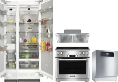 5 Piece Package Includes Refrigerator, Freezer, Range, Hood And Dishwasher