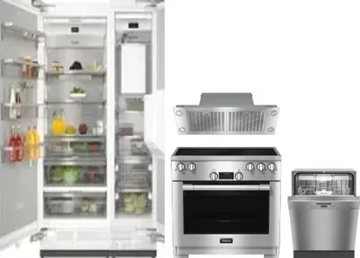 5 Piece Package Includes Refrigerator, Freezer, Range, Hood And Dishwasher