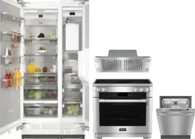 5 Piece Package Includes Refrigerator, Freezer, Range, Hood And Dishwasher