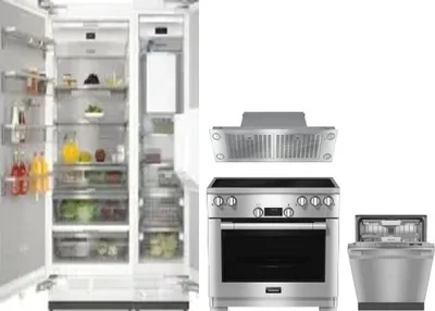 5 Piece Package Includes Refrigerator, Freezer, Range, Hood And Dishwasher