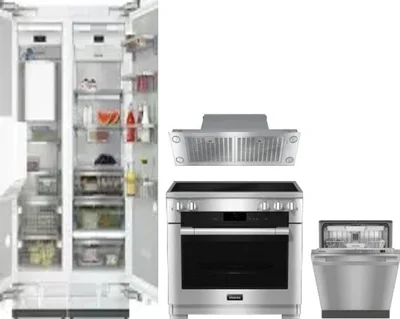 5 Piece Package Includes Refrigerator, Freezer, Range, Hood And Dishwasher
