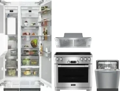 5 Piece Package Includes Refrigerator, Freezer, Range, Hood And Dishwasher