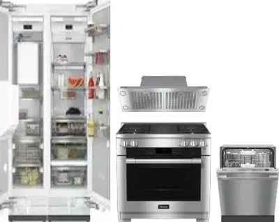 5 Piece Package Includes Refrigerator, Freezer, Range, Hood And Dishwasher