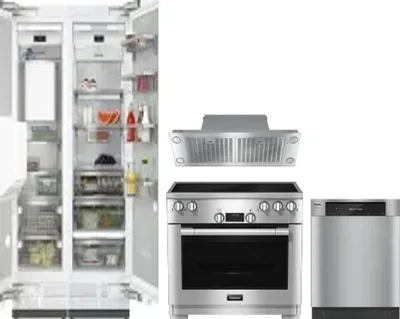 5 Piece Package Includes Refrigerator, Freezer, Range, Hood And Dishwasher