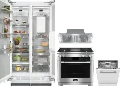 5 Piece Package Includes Refrigerator, Freezer, Range, Hood And Dishwasher
