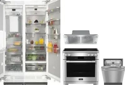 5 Piece Package Includes Refrigerator, Freezer, Range, Hood And Dishwasher