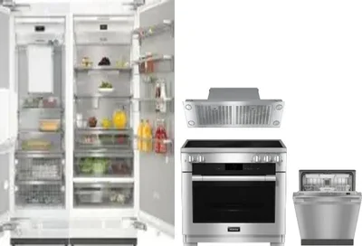 5 Piece Package Includes Refrigerator, Freezer, Range, Hood And Dishwasher