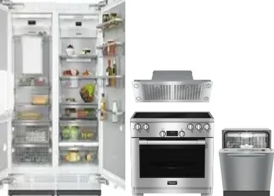 5 Piece Package Includes Refrigerator, Freezer, Range, Hood And Dishwasher