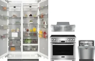 5 Piece Package Includes Refrigerator, Freezer, Range, Hood And Dishwasher
