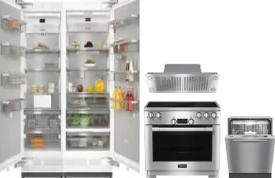 5 Piece Package Includes Refrigerator, Freezer, Range, Hood And Dishwasher