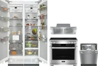 5 Piece Package Includes Refrigerator, Freezer, Range, Hood And Dishwasher