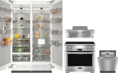 5 Piece Package Includes Refrigerator, Freezer, Range, Hood And Dishwasher