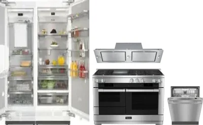 5 Piece Package Includes Refrigerator, Freezer, Range, Hood And Dishwasher